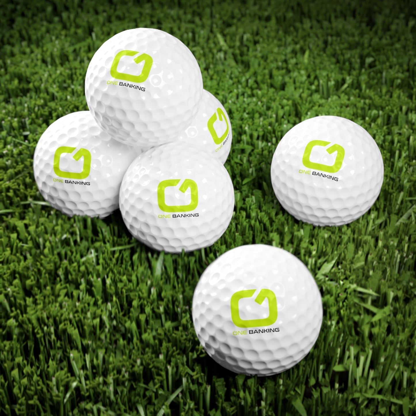 oneBanking Golf Balls, 6pcs