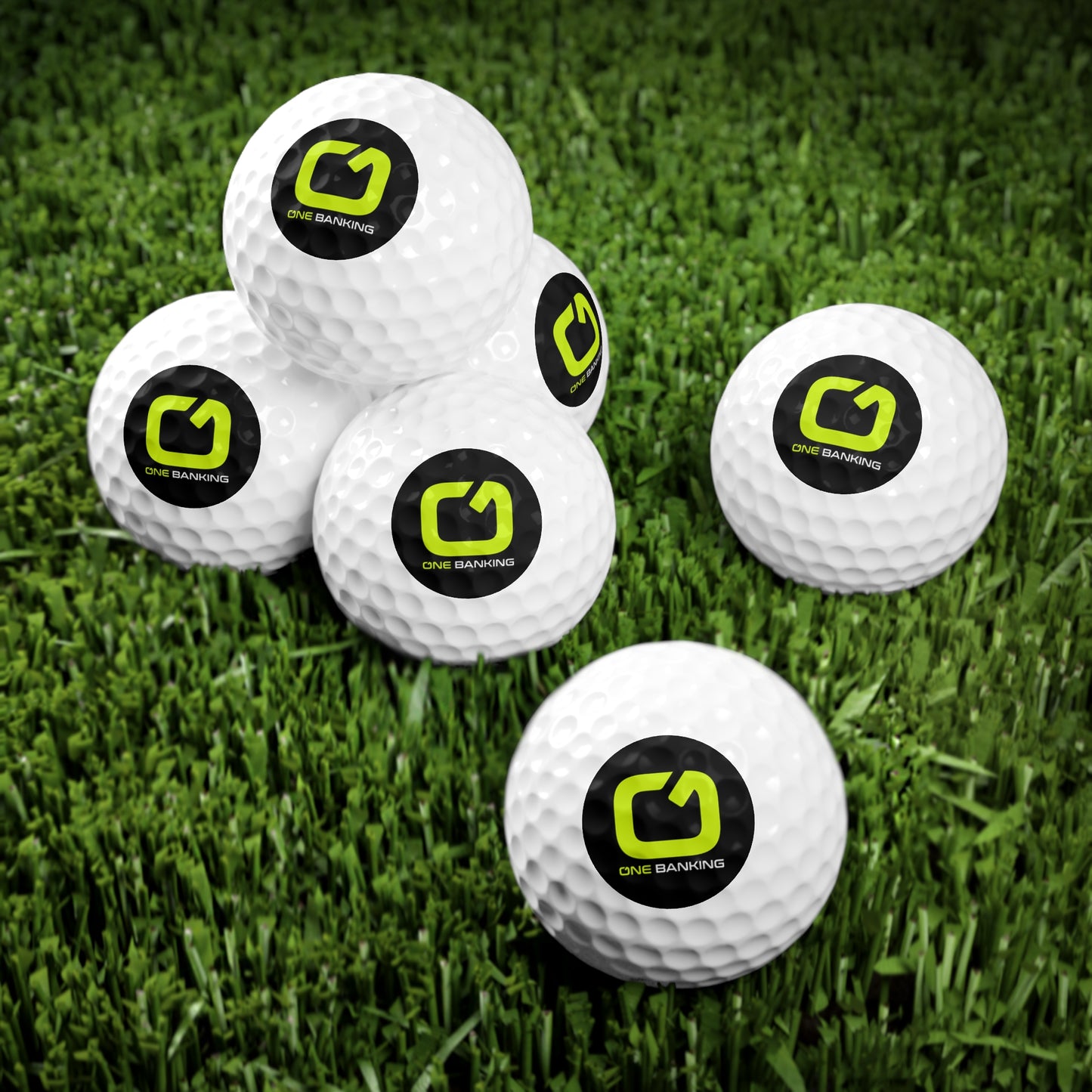 oneBanking Golf Balls, 6pcs